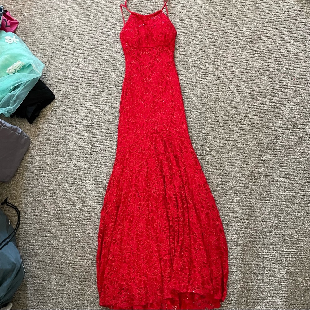 Red prom dress